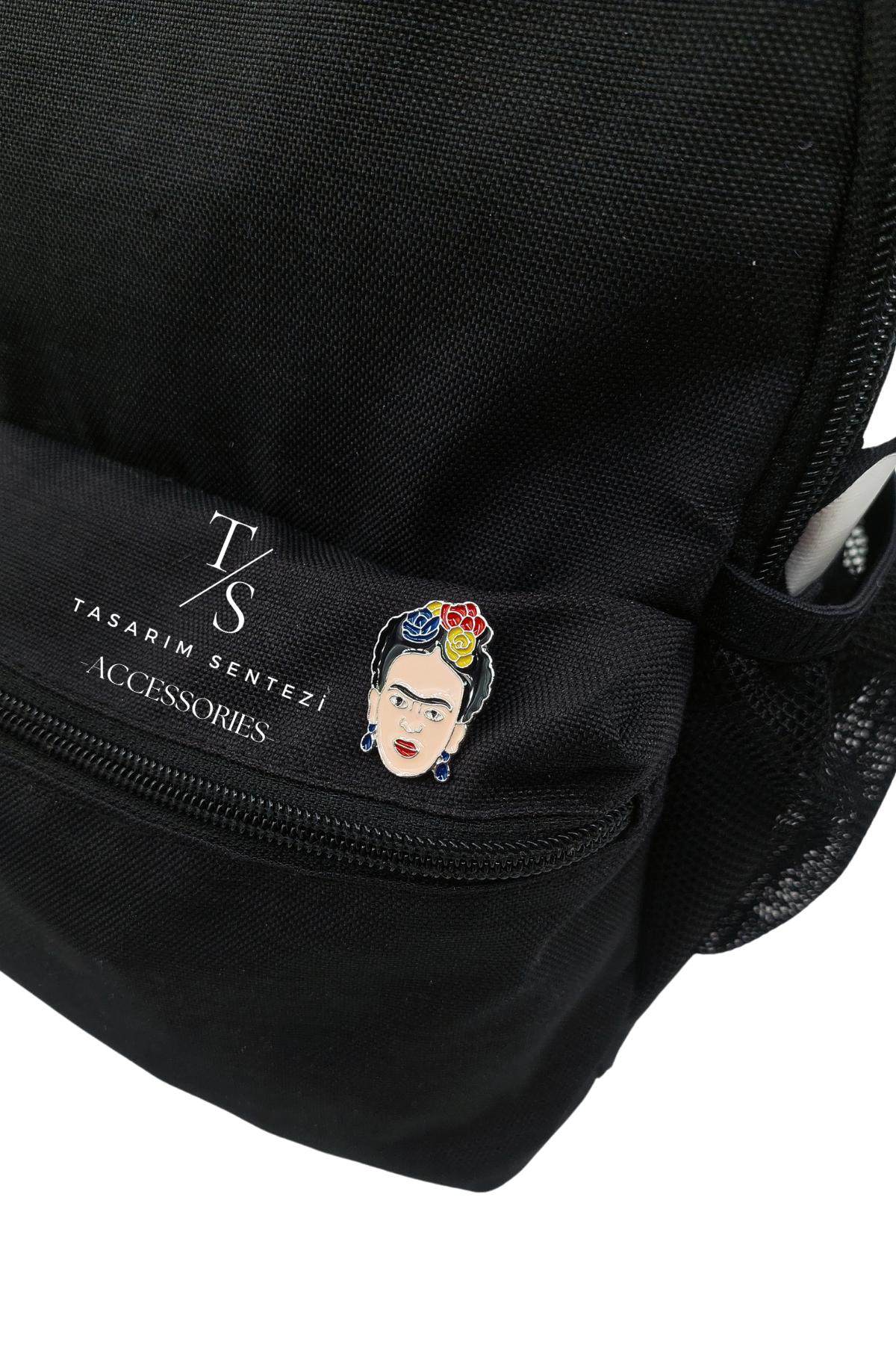 Rozet Metal Frida Kahlo Ressam Sanatçı