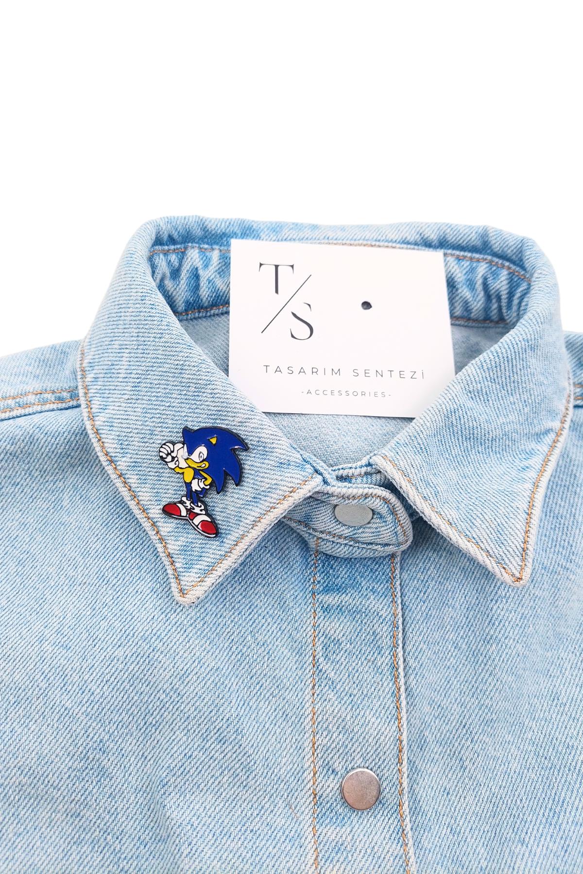 Rozet Metal Sonic Kirpi The Hedgedog Oyun Film
