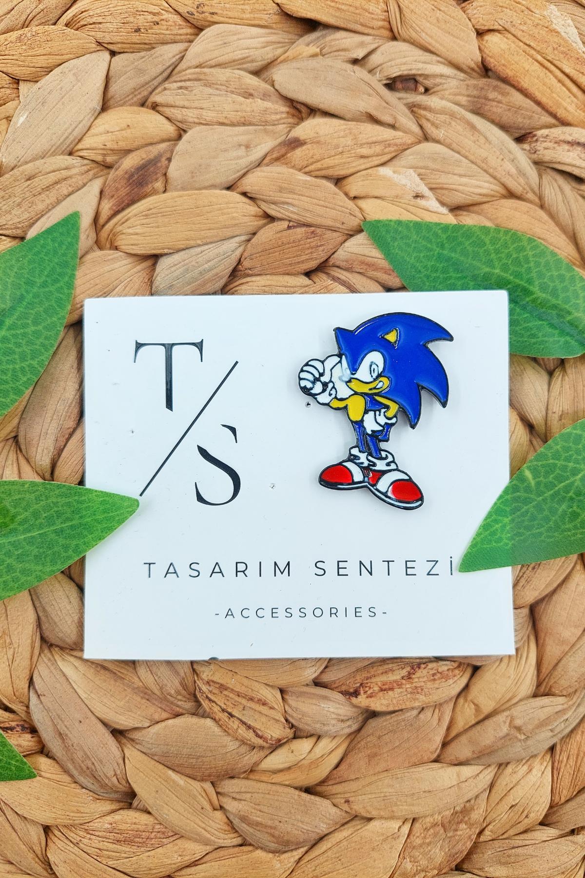 Rozet Metal Sonic Kirpi The Hedgedog Oyun Film