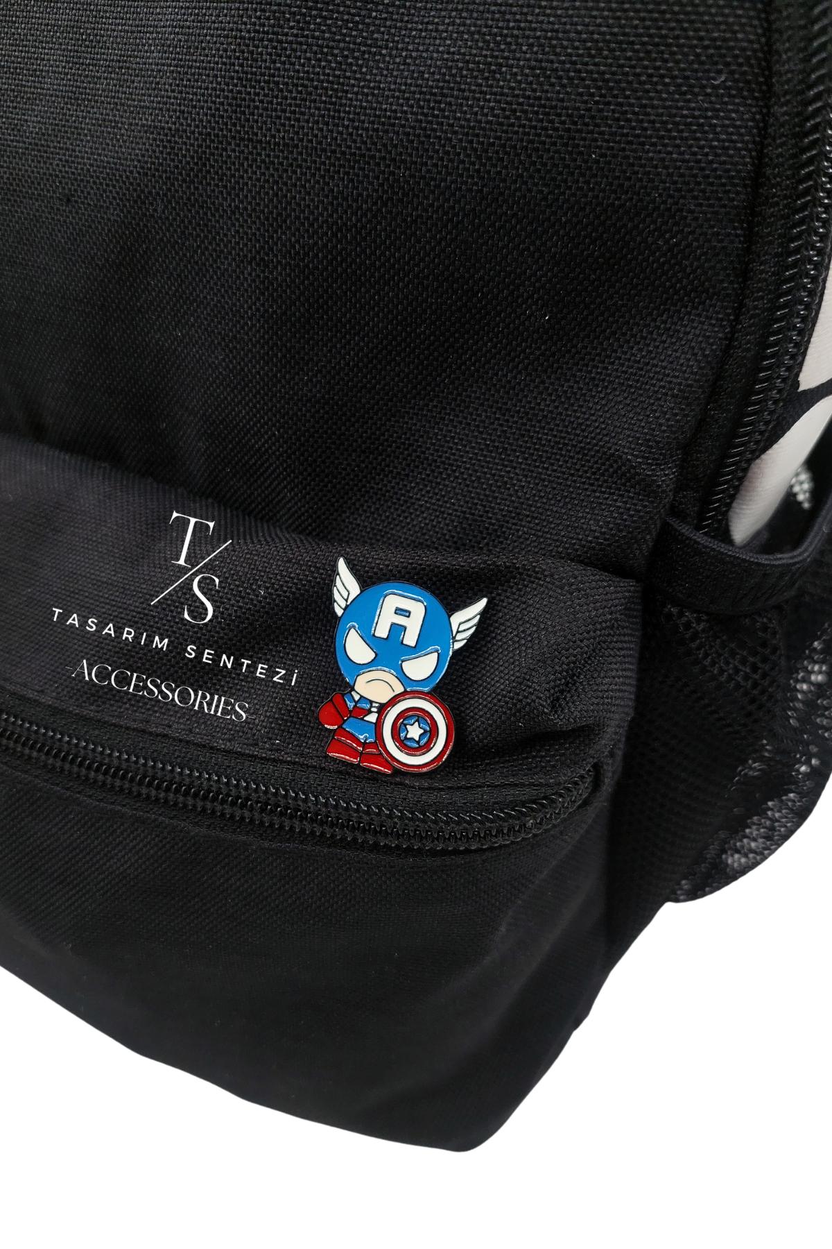 Rozet Metal Kaptan Amerika Marvel Avengers