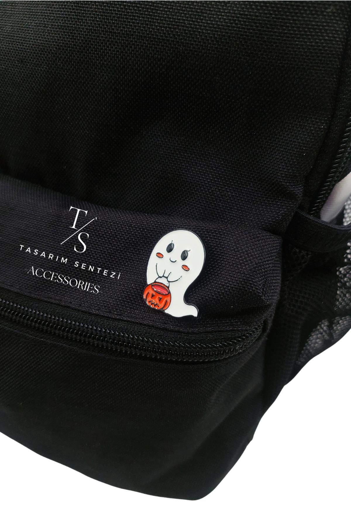 Rozet Metal Cadilar Bayrami Halloween Hayalet Kabak