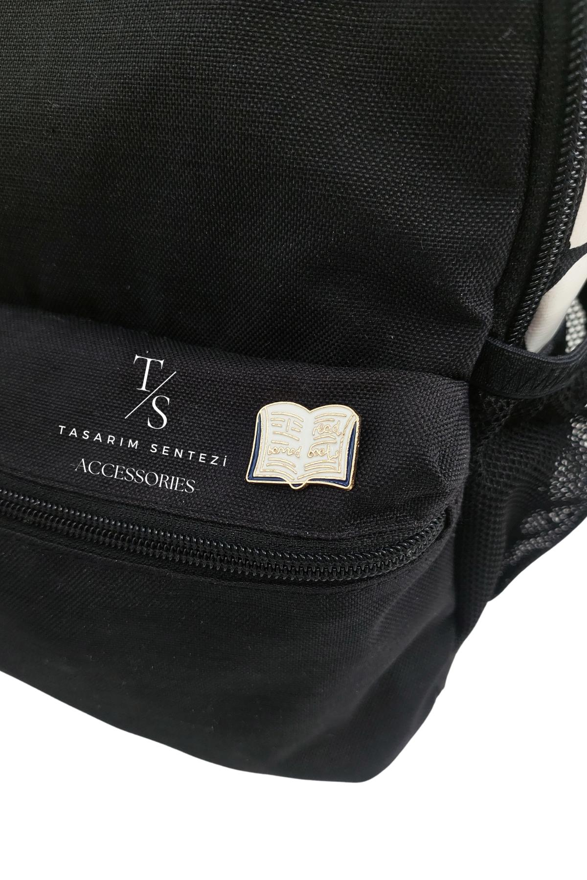 Badge Metal Book Notebook School Study