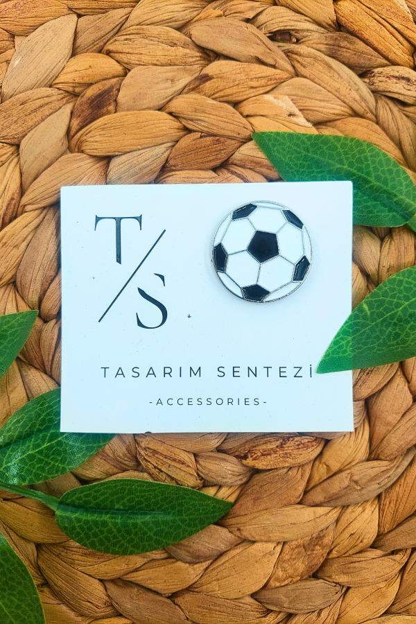 Rozet Metal Futbol Topu Spor Maç