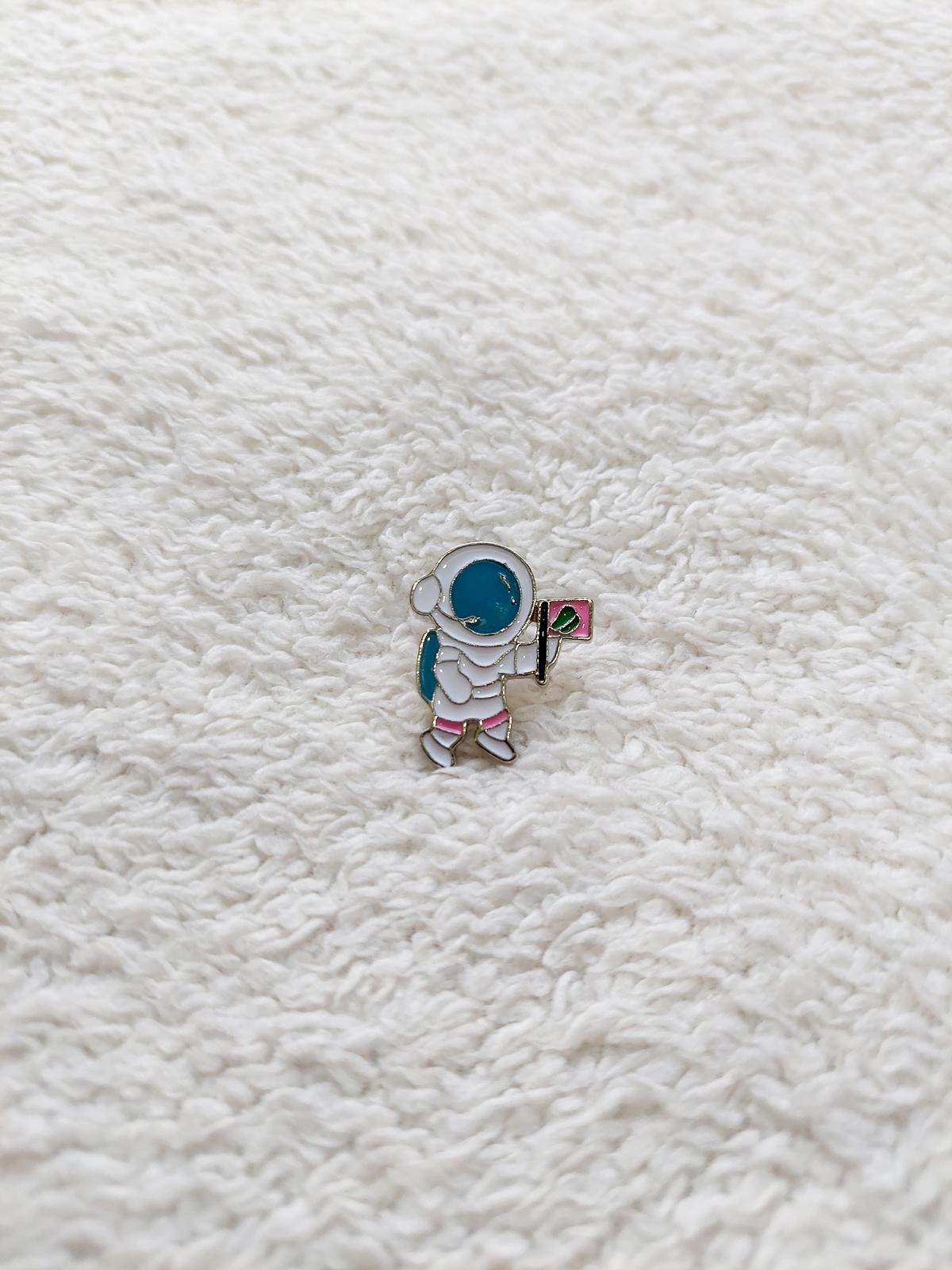 Rozet Metal Astronot Uzay Nasa