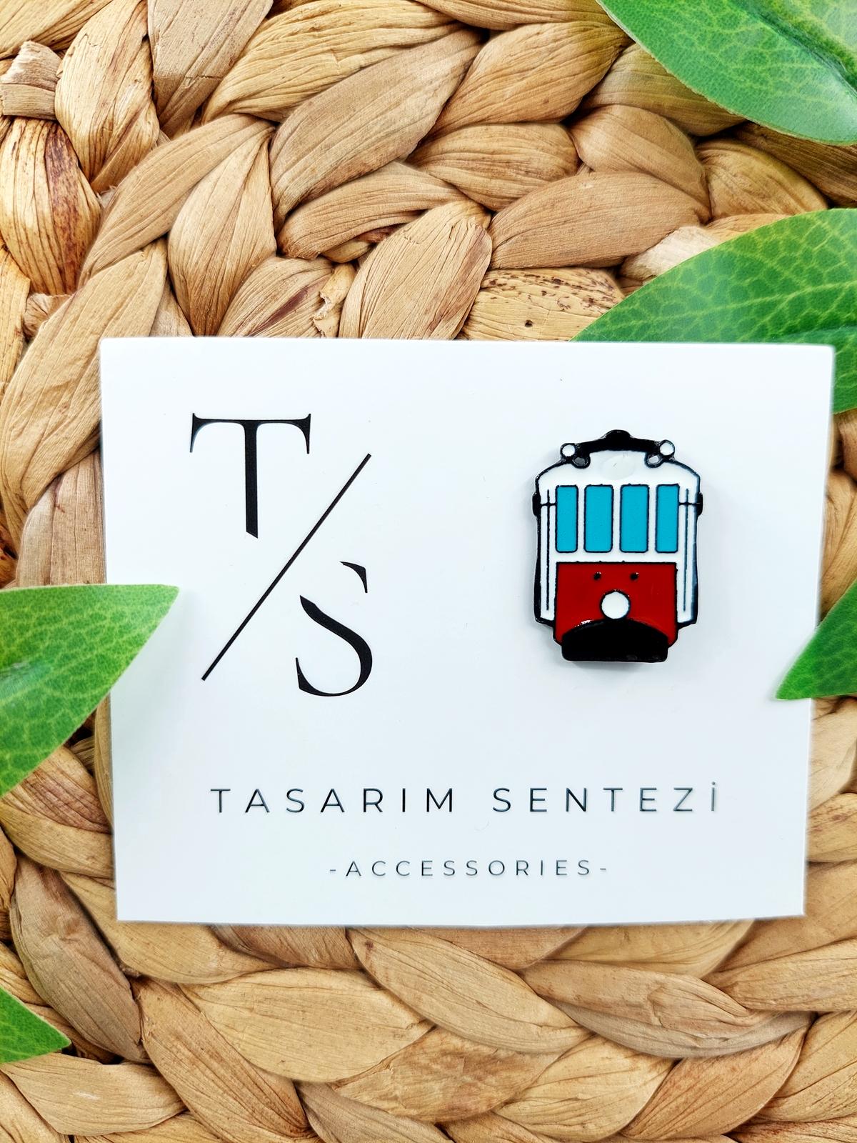 Rozet Metal Nostalji Treni Taksim Tramvay 