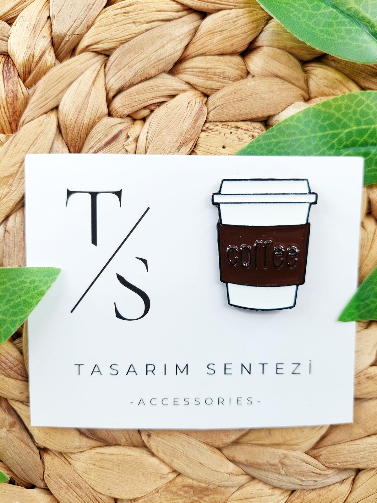 Rozet Metal Kahve Nescafe Americano Espresso Coffea