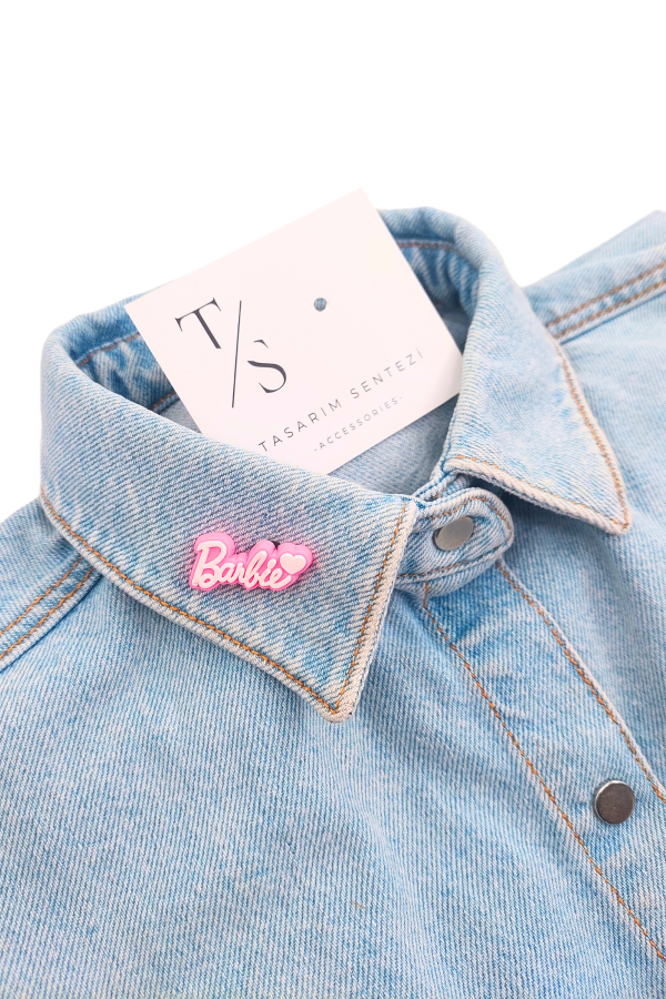 Rozet Silikon Barbie Pembe