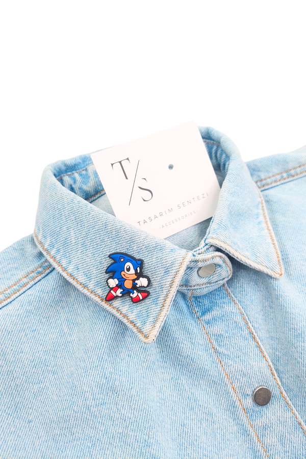 Rozet Silikon Sonic Kirpi The Hedgedog Oyun Film