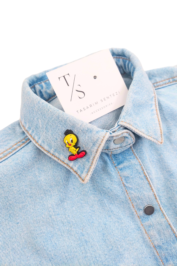 Rozet Silikon Tweety Sarı Civciv Looney Tunes