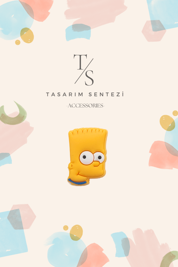 Rozet Silikon Bart Simpson Çizgi Film