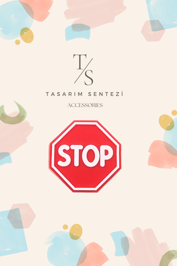 Badge Silicone Stop Sign Stop No Entry Prohibited