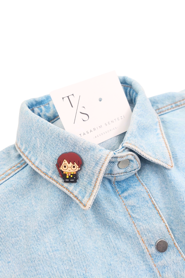 Badge Silicone Harry James Potter Book Movie