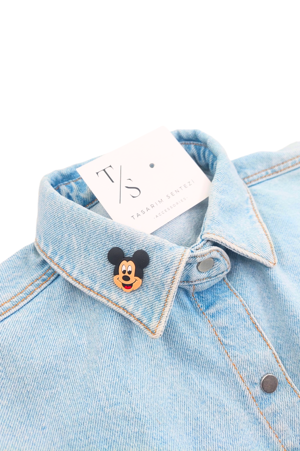 Rozet Silikon Mickey Mouse Miki Fare