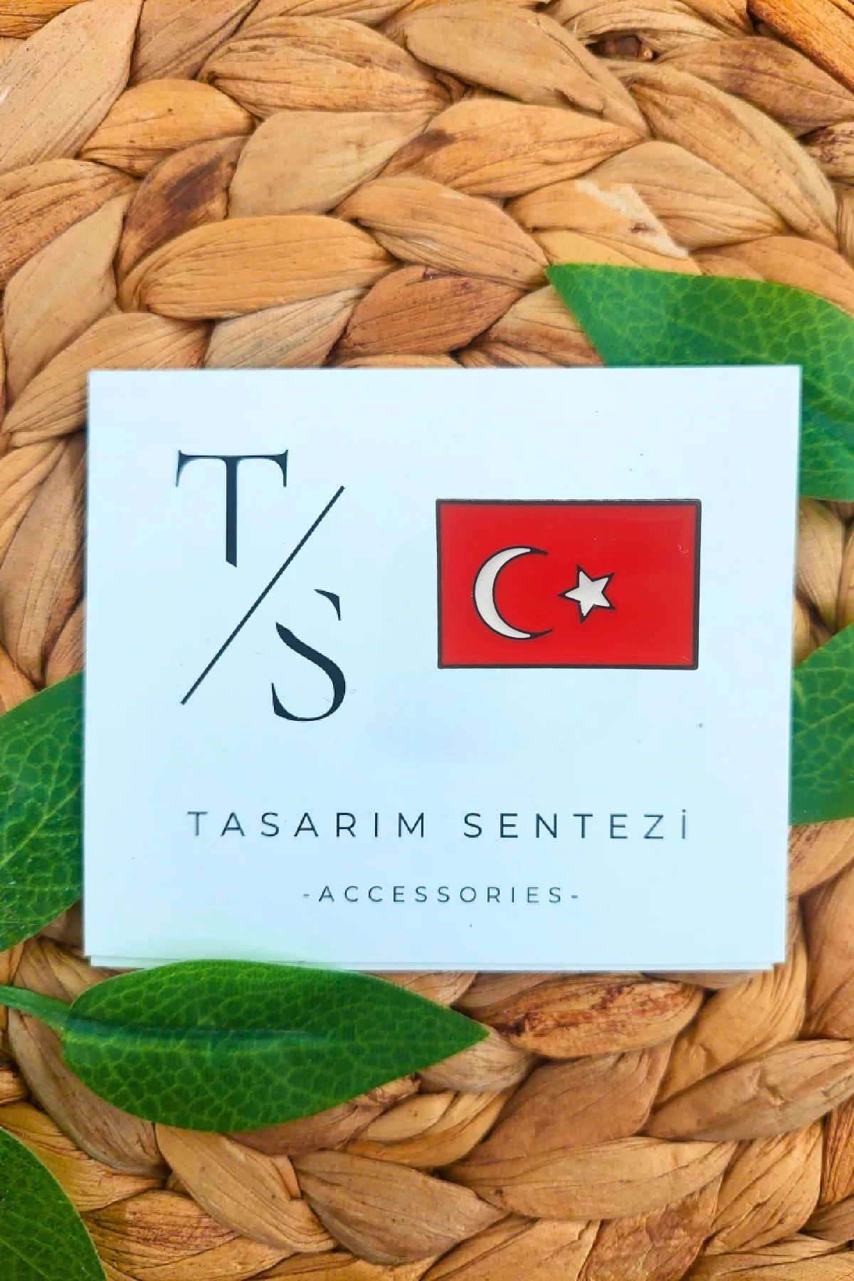 Rozet Metal Türk Bayrağı Ay Yıldız Sancak