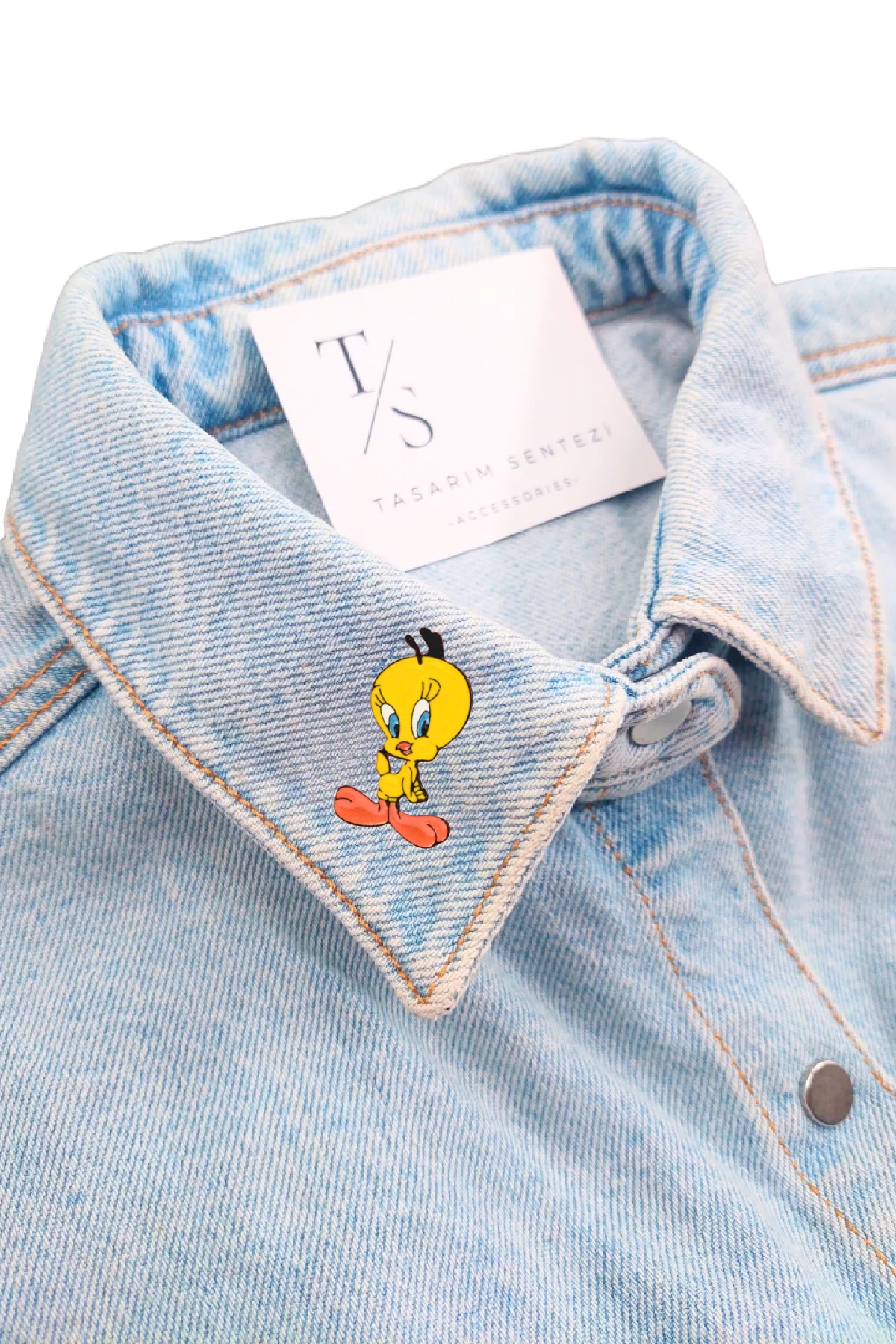 Rozet Metal Tweety Sarı Kanarya Looney Tunes