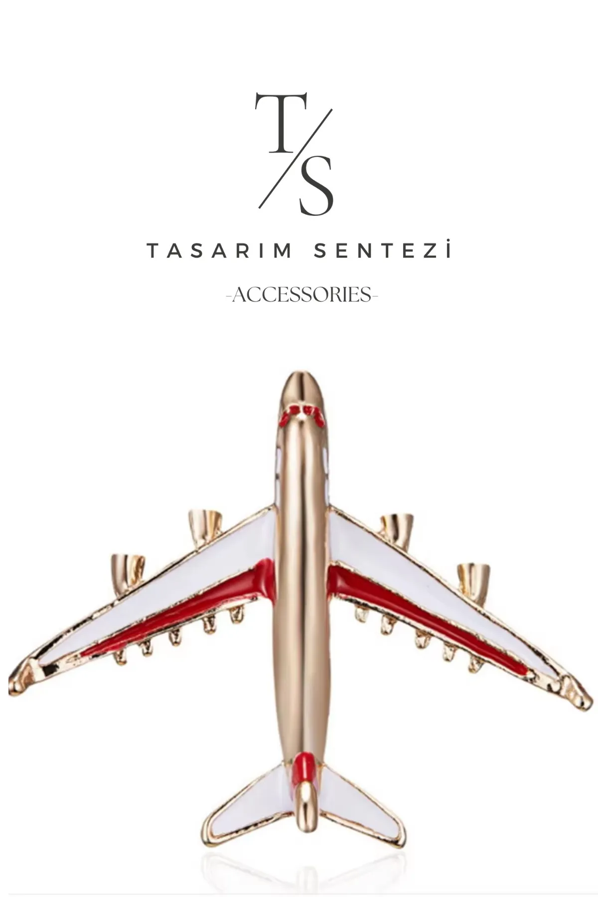 Brooch Metal Aircraft Boeing Airbus Stewardess Host