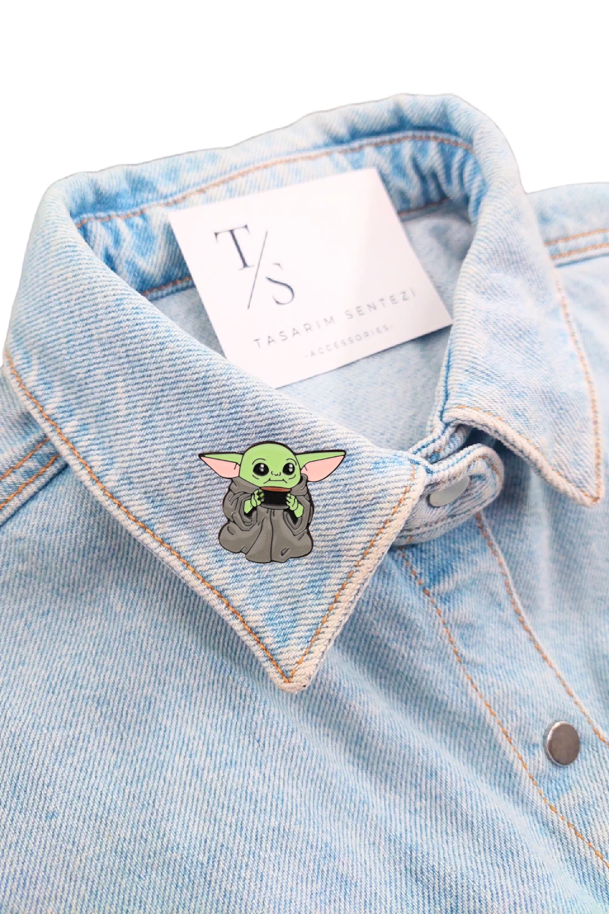 Rozet Metal Grogu Baby Yoda Star Wars The Mandalorian